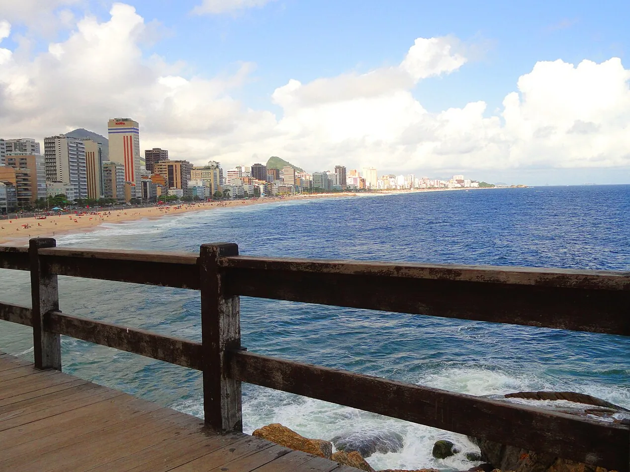 Vista de las playas de Leblon e Ipanema desde el Mirante do Leblon